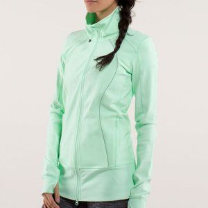 Lululemon Nice Asana Full Zip Yoga Jacket Fresh Teal Size 4